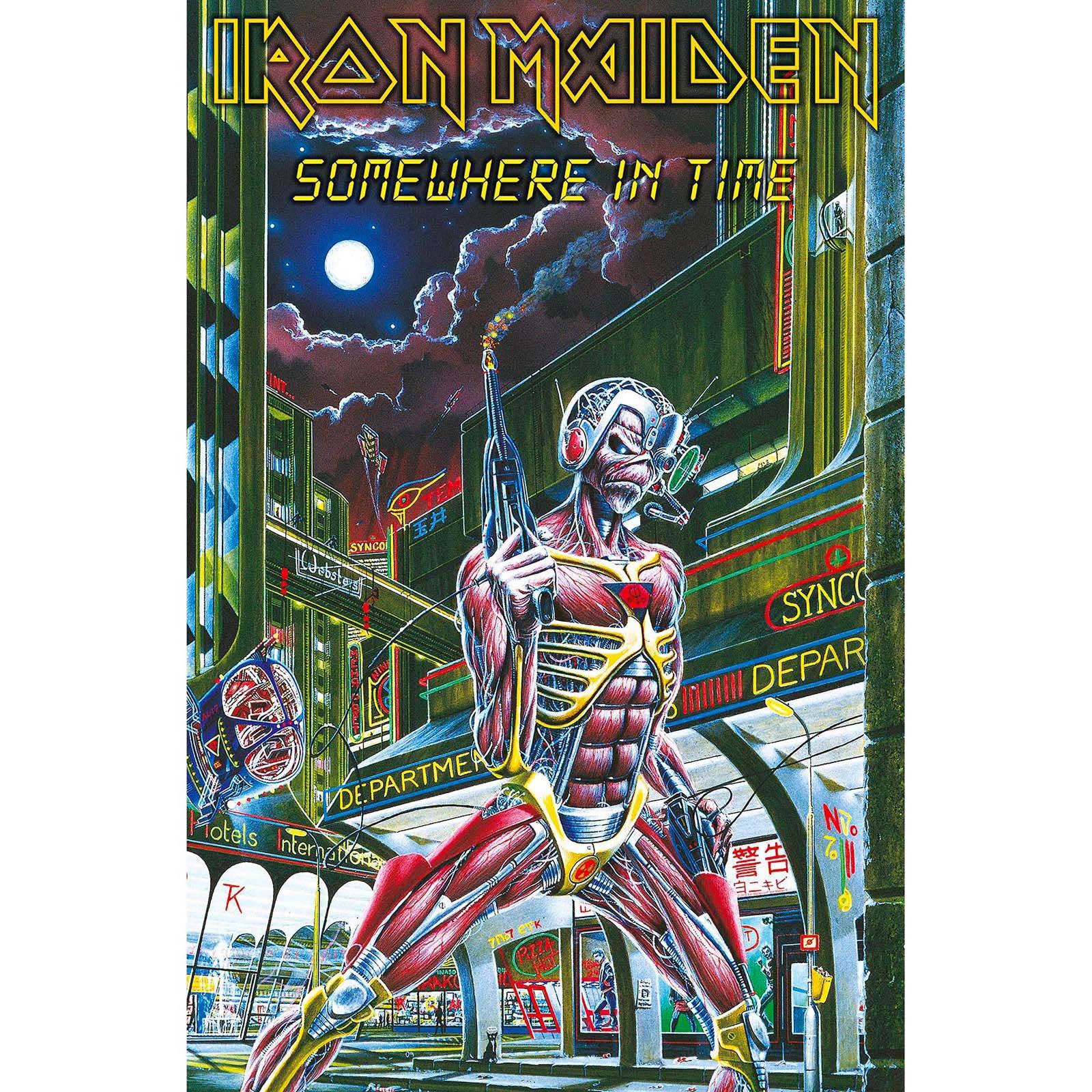 (アイアン メイデン) Iron Maiden オフィシャル商品 Somewhere In Time Guitar テキスタイルポスター 布製 ポスター 【海外通販】