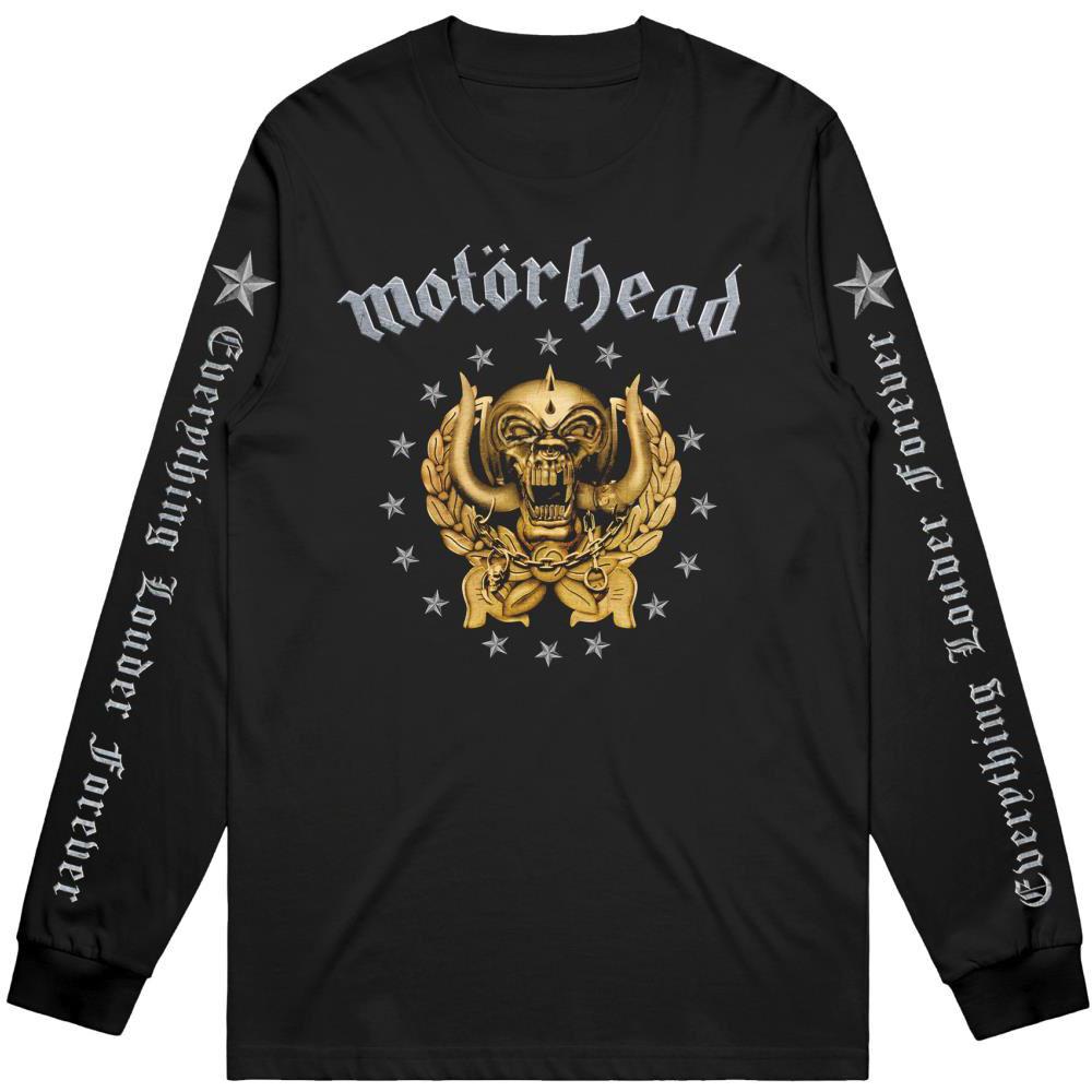 (モーターヘッド) Motorhead オフィシャル商品 ユニセックス Everything Louder Forever Tシャツ コットン 長袖 トップス 【海外通販】