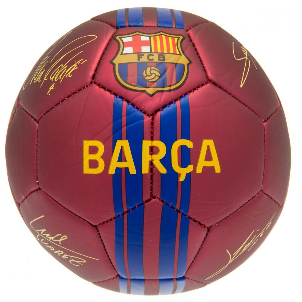 FCバルセロナ フットボールクラブ FC Barcelona オフィシャル商品 プリントサイン入り サッカーボール ボール 