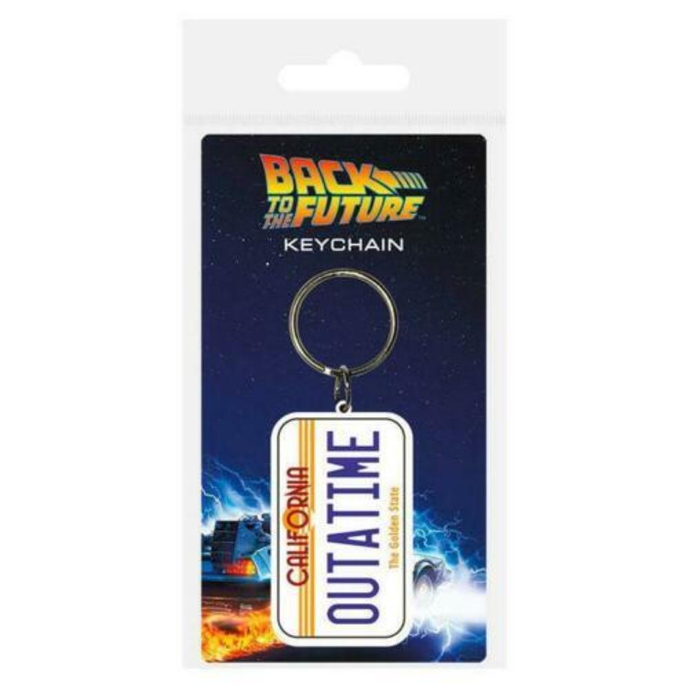 楽天Pertemba Japan（バック・トゥ・ザ・フューチャー） Back To The Future オフィシャル商品 ナンバープレート ゴム製 キーホルダー 【海外通販】