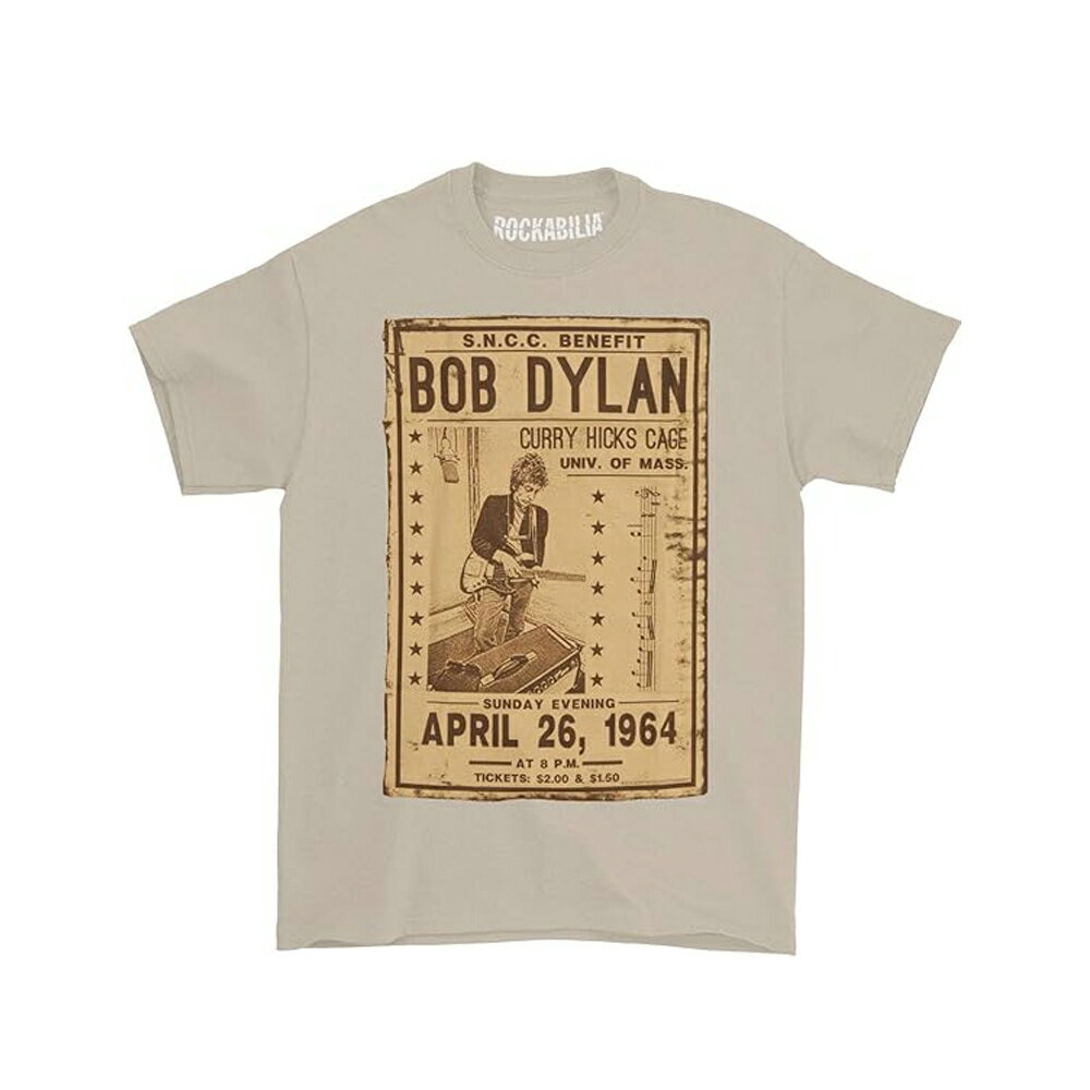 (ボブ・ディラン) Bob Dylan オフィシャル商品 ユニセックス Flyer Tシャツ コットン 半袖 トップス 【海外通販】