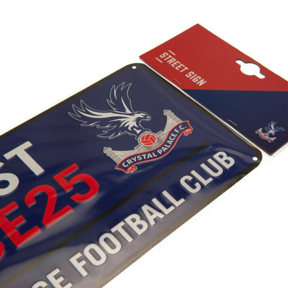 クリスタル・パレスFC フットボールクラブ Crystal Palace FC オフィシャル商品 メタルプレート ブリキサイン 【海外通販】