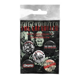 (ジ・エクスプロイテッド) The Exploited オフィシャル商品 Saint バッジ セット (5個組) 【海外通販】