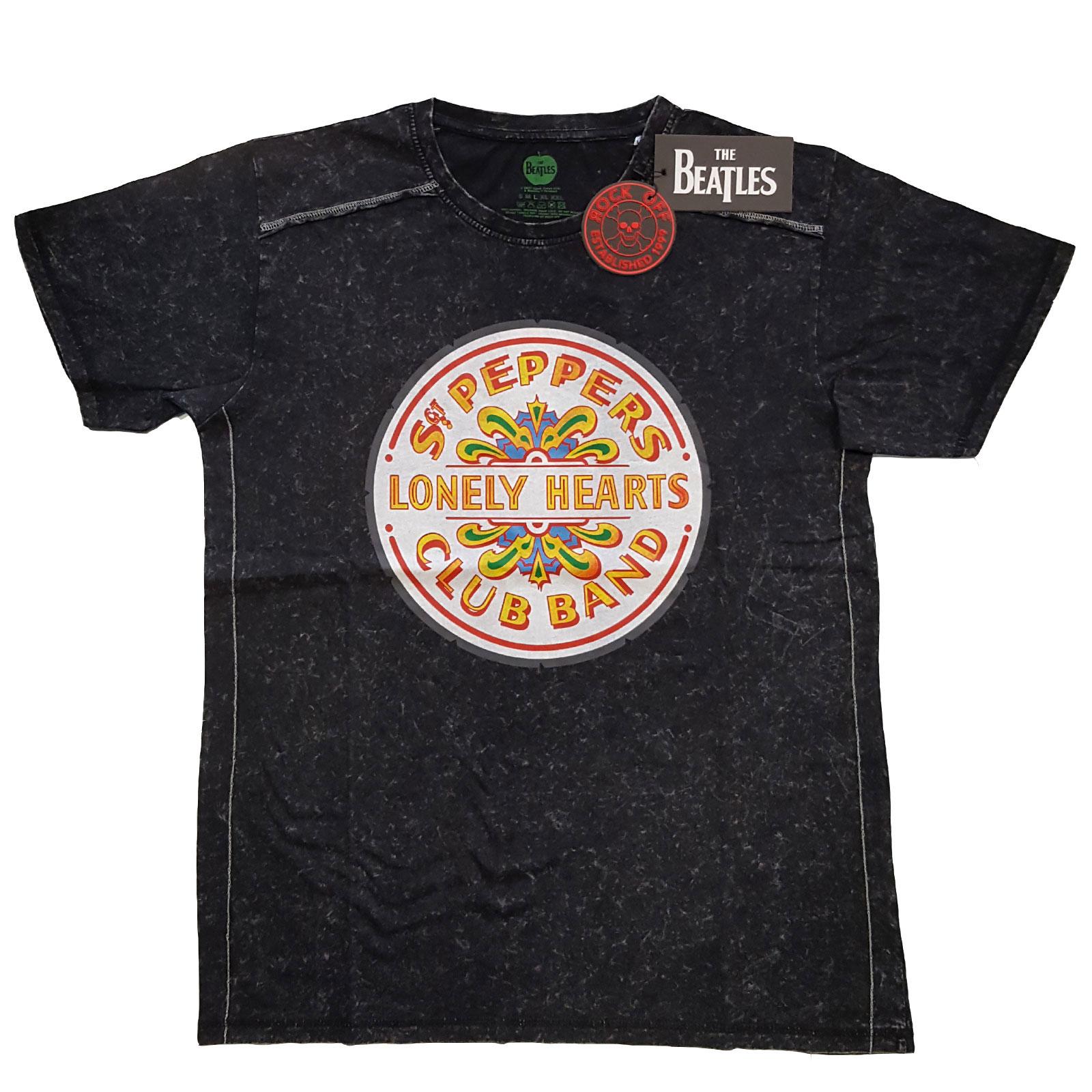 (ザ・ビートルズ) The Beatles オフィシャル商品 ユニセックス Drum Sgt Pepper Tシャツ 半袖 トップス 【海外通販】