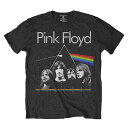 (ピンク フロイド) Pink Floyd オフィシャル商品 キッズ 子供 DSOTH Band Pulse Tシャツ コットン 半袖 トップス 【海外通販】