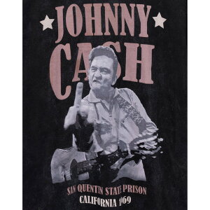 (ジョニー・キャッシュ) Johnny Cash オフィシャル商品 ユニセックス State Prison Tシャツ 半袖 トップス 【海外通販】