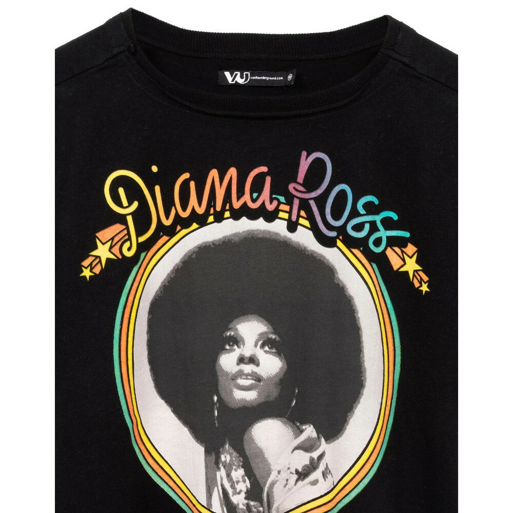 (ダイアナ・ロス) Diana Ross オフィシャル商品 レディース クロップ Tシャツ 半袖 トップス 【海外通販】
