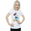 (ディズニー) Disney オフィシャル商品 レディース Classic ミニーマウス Tシャツ コットン 半袖 トップス 【海外通販】