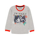 (フレンズ) Friends オフィシャル商品 キッズ・子供 ガールズ クリスマス パジャマ 長袖 上下セット 【海外通販】