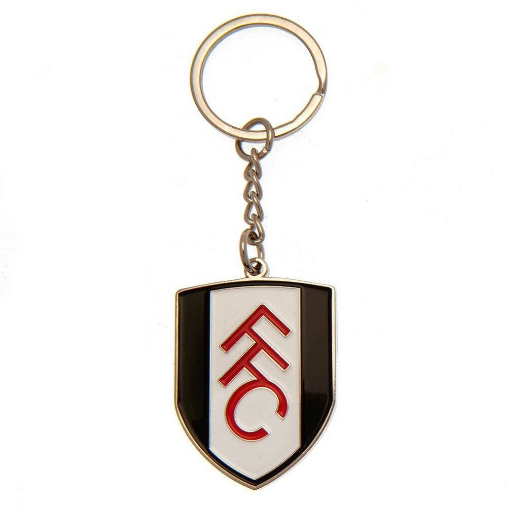 フラム フットボールクラブ Fulham FC オフィシャル商品 クレスト キーリング キーホルダー 【海外通販】