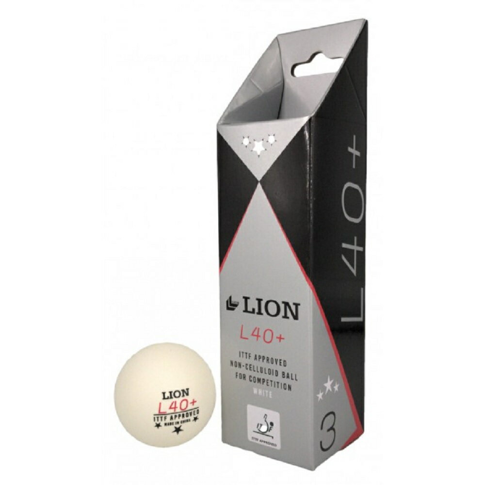 (ライオン) Lion L40+ 卓球ボール テーブルテニスボール (3個) 【海外通販】