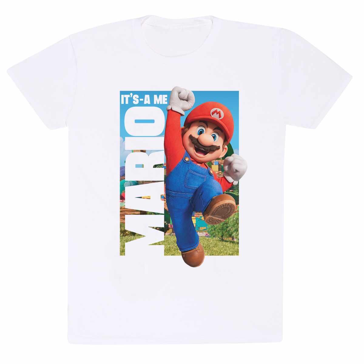 (スーパーマリオブラザーズ) Super Mario オフィシャル商品 ユニセックス It's A Me Mario Tシャツ 半袖 トップス 【海外通販】