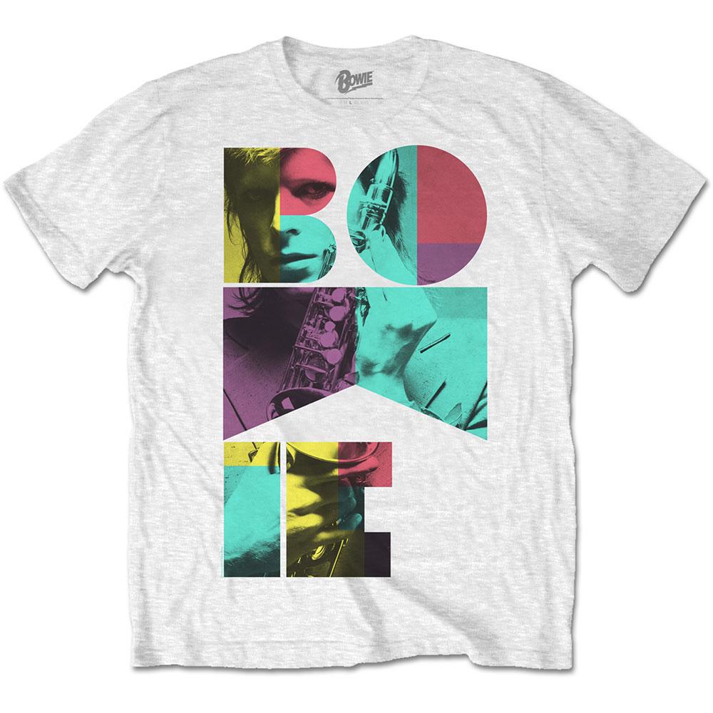 (デヴィッド・ボウイ) David Bowie オフィシャル商品 ユニセックス Saxophone Tシャツ 半袖 トップス 
