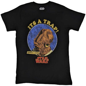 (スター・ウォーズ) Star Wars オフィシャル商品 ユニセックス It's A Trap Tシャツ アクバー提督 半袖 トップス 【海外通販】
