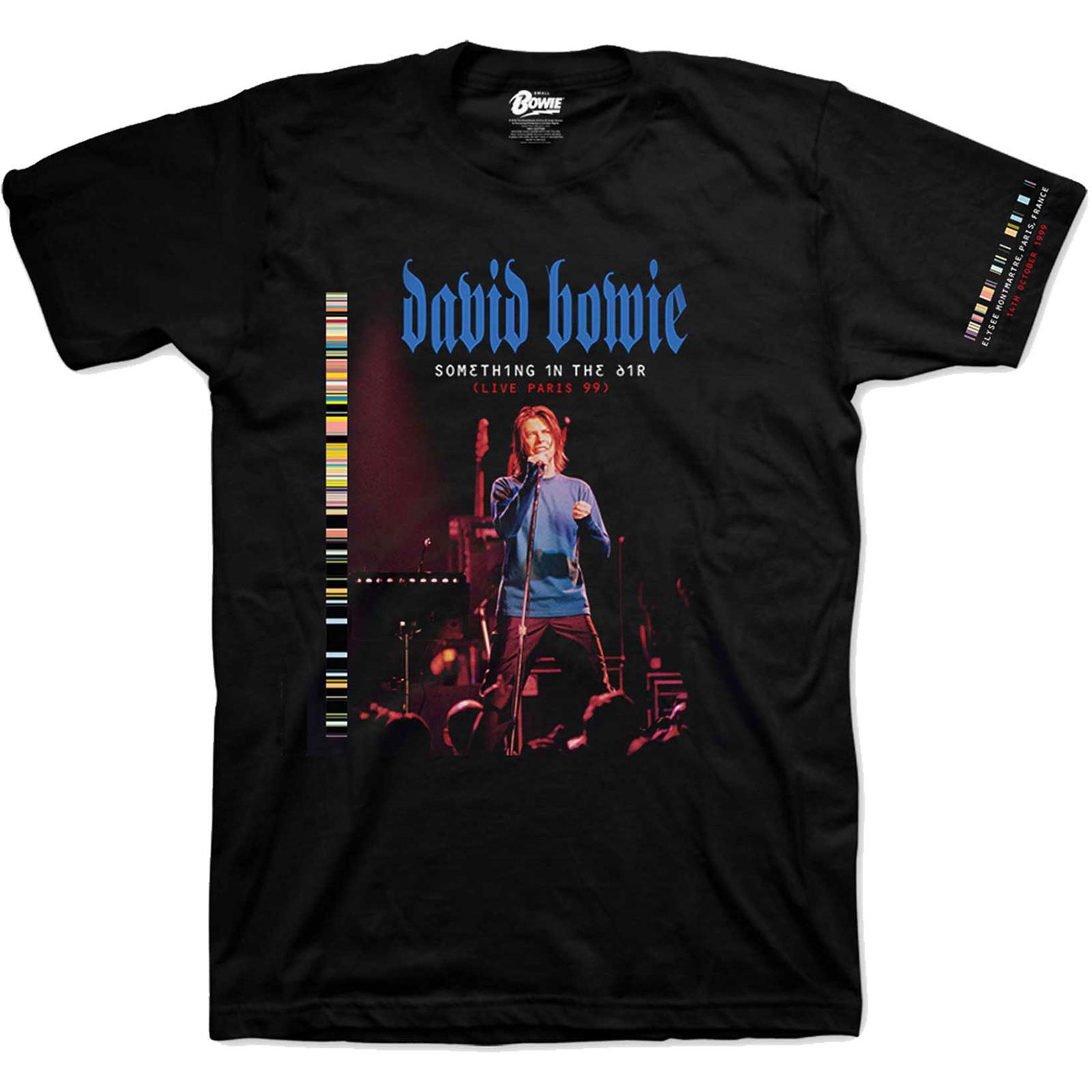 (デヴィッド ボウイ) David Bowie オフィシャル商品 ユニセックス Adult Live In Paris Tシャツ 袖プリント 半袖 トップス 【海外通販】