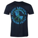 (ジョン・レノン) John Lennon オフィシャル商品 ユニセックス World Peace Tシャツ コットン 半袖 トップス 【海外通販】