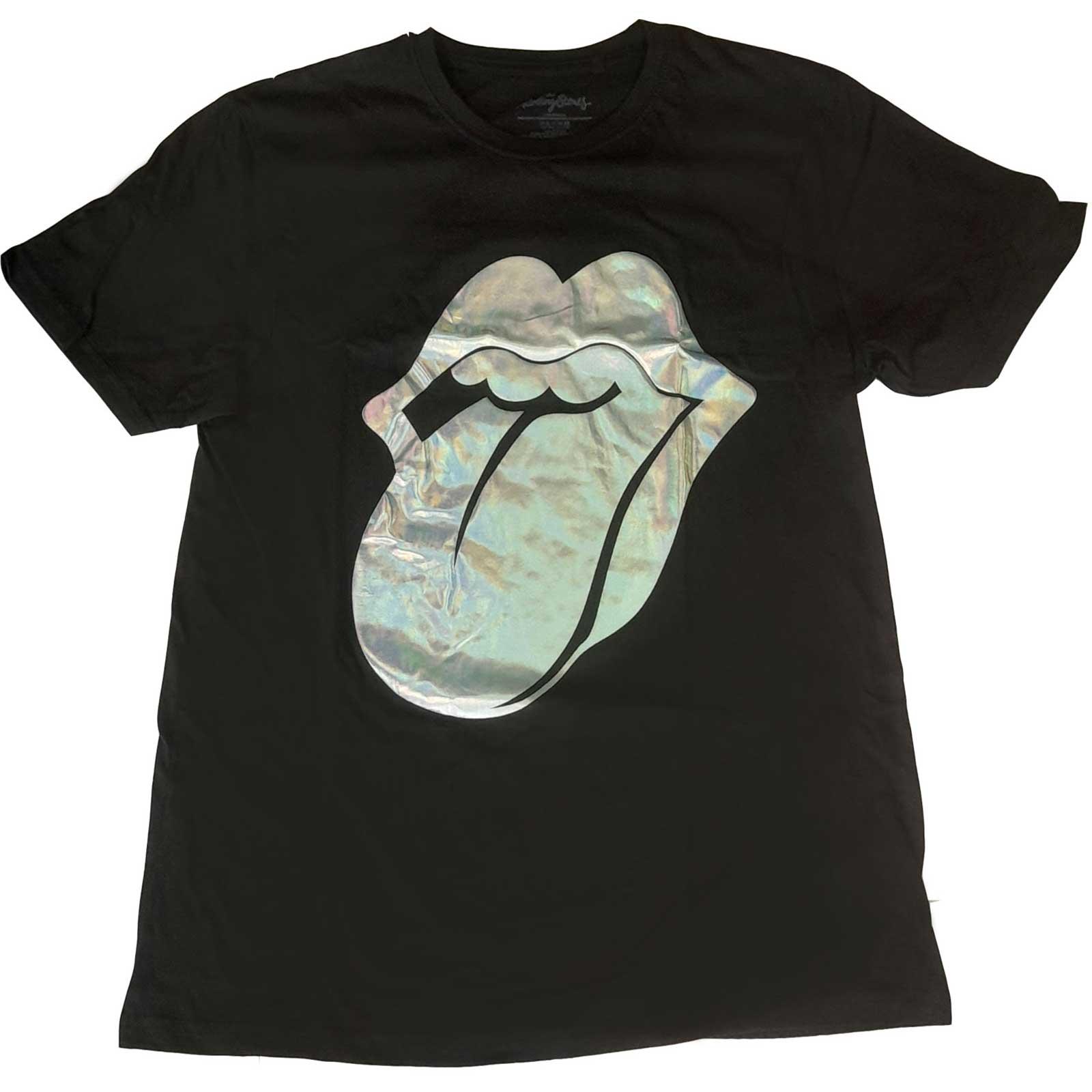 (ローリング・ストーンズ) The Rolling Stones オフィシャル商品 レディース Foil ロゴ Tシャツ 半袖 トップス 【海外通販】