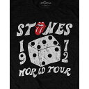 (ローリング・ストーンズ) The Rolling Stones オフィシャル商品 ユニセックス Tour '72 Dice Tシャツ エコフレンドリー 半袖 トップス 【海外通販】