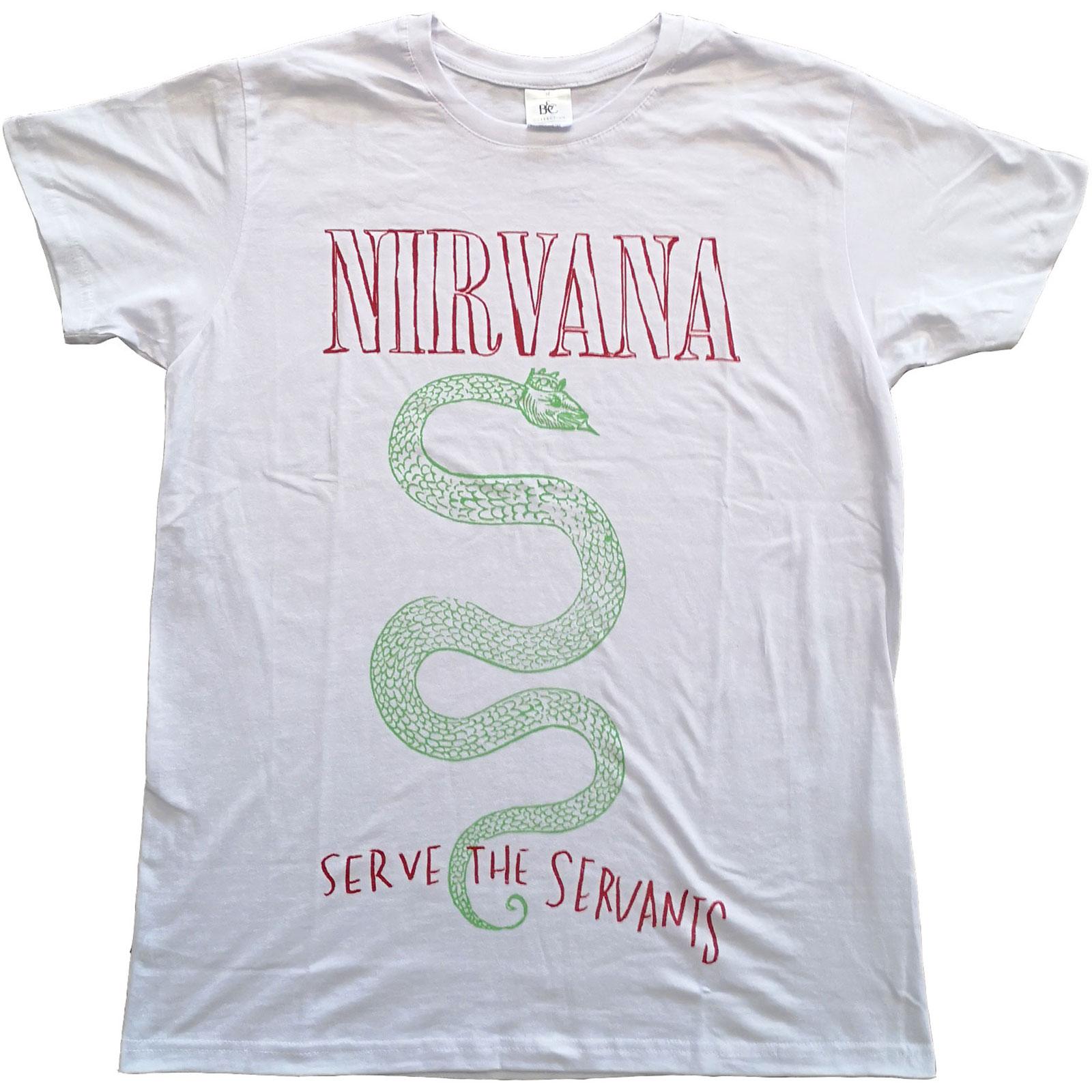 (ニルヴァーナ) Nirvana オフィシャル商品 ユニセックス Serve The Servants Tシャツ コットン 半袖 トップス 