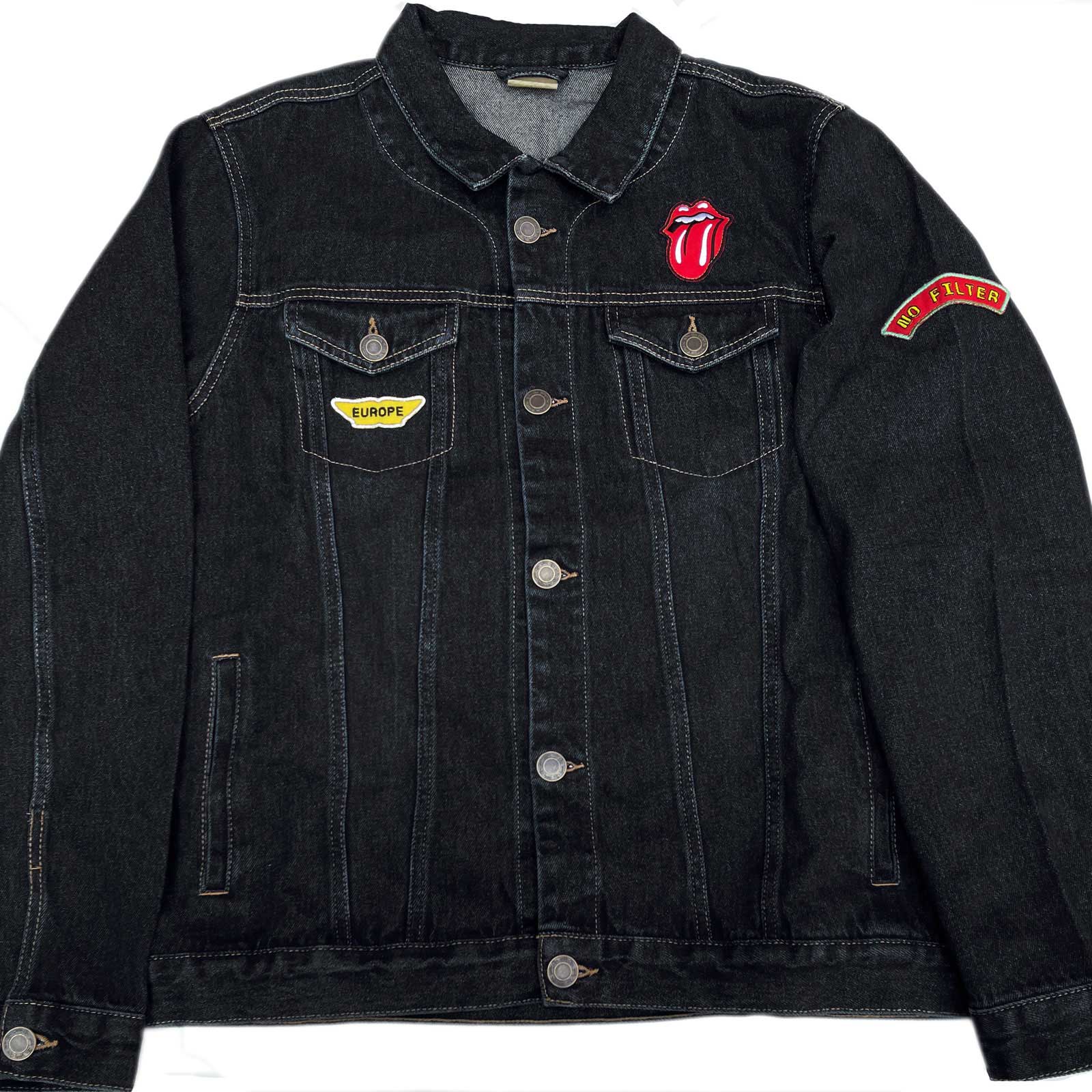 (ローリング・ストーンズ) The Rolling Stones オフィシャル商品 ユニセックス Sympathy ジャケット バックプリント デニム 長袖 アウター 【海外通販】