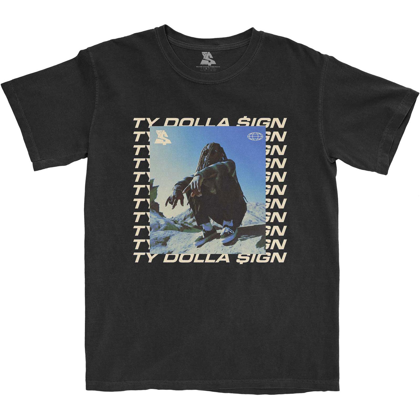 (タイ・ダラー・サイン) Ty Dolla $ign オフィシャル商品 ユニセックス Global Square Tシャツ コットン 半袖 トップス 【海外通販】