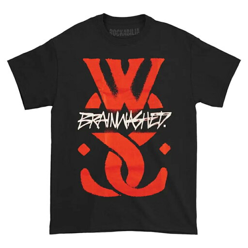 (ホワイル・シー・スリープス) While She Sleeps オフィシャル商品 ユニセックス Brainwashed ロゴ Tシャツ コットン 半袖 トップス 【海外通販】 (ホワイル・シー・スリープス) While She Sleeps オフィシャル商品 ユニセックス Brainwashed ロゴ Tシャツ コットン 半袖 トップス 【海外通販】
