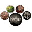 (ザ・ビートルズ) The Beatles オフィシャル商品 バンド ロゴ 缶バッジ (5個セット) 【海外通販】