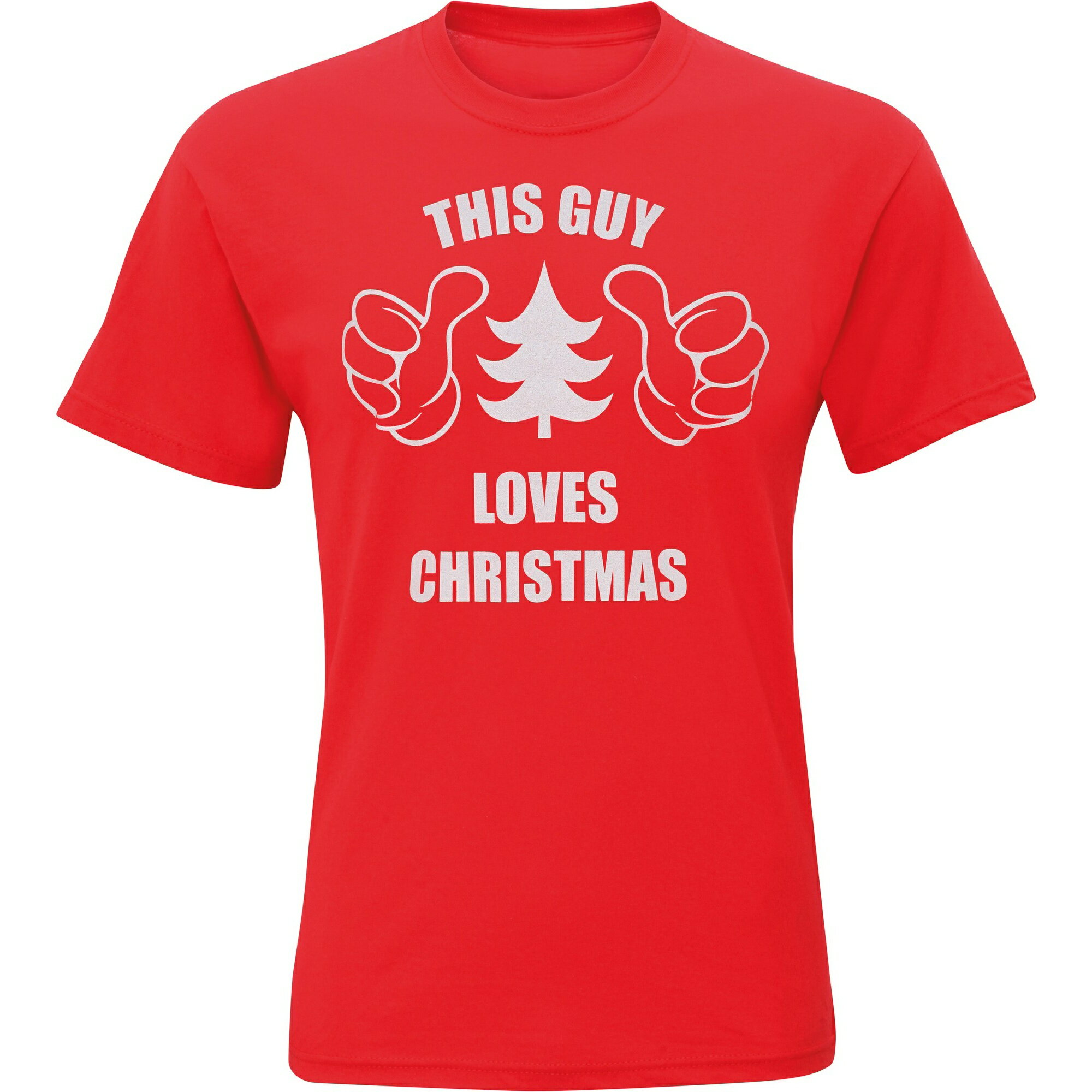 楽天Pertemba Japan（クリスマスショップ） Christmas Shop メンズ This Guy Loves Christmas 半袖 クリスマスTシャツ 【海外通販】