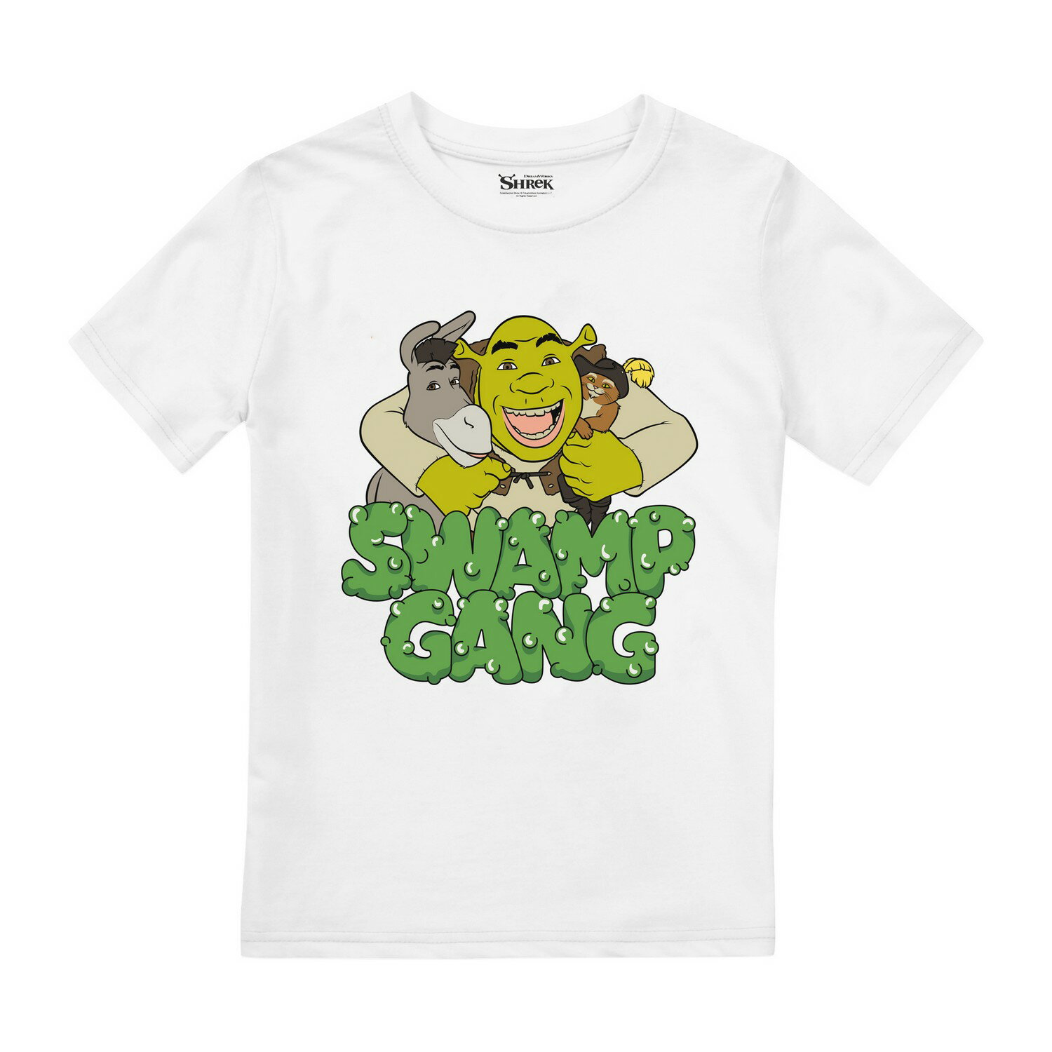 (シュレック) Shrek オフィシャル商品 キッズ・子供用 Swamp Gang 半袖 Tシャツ トップス 男の子 【海外通販】