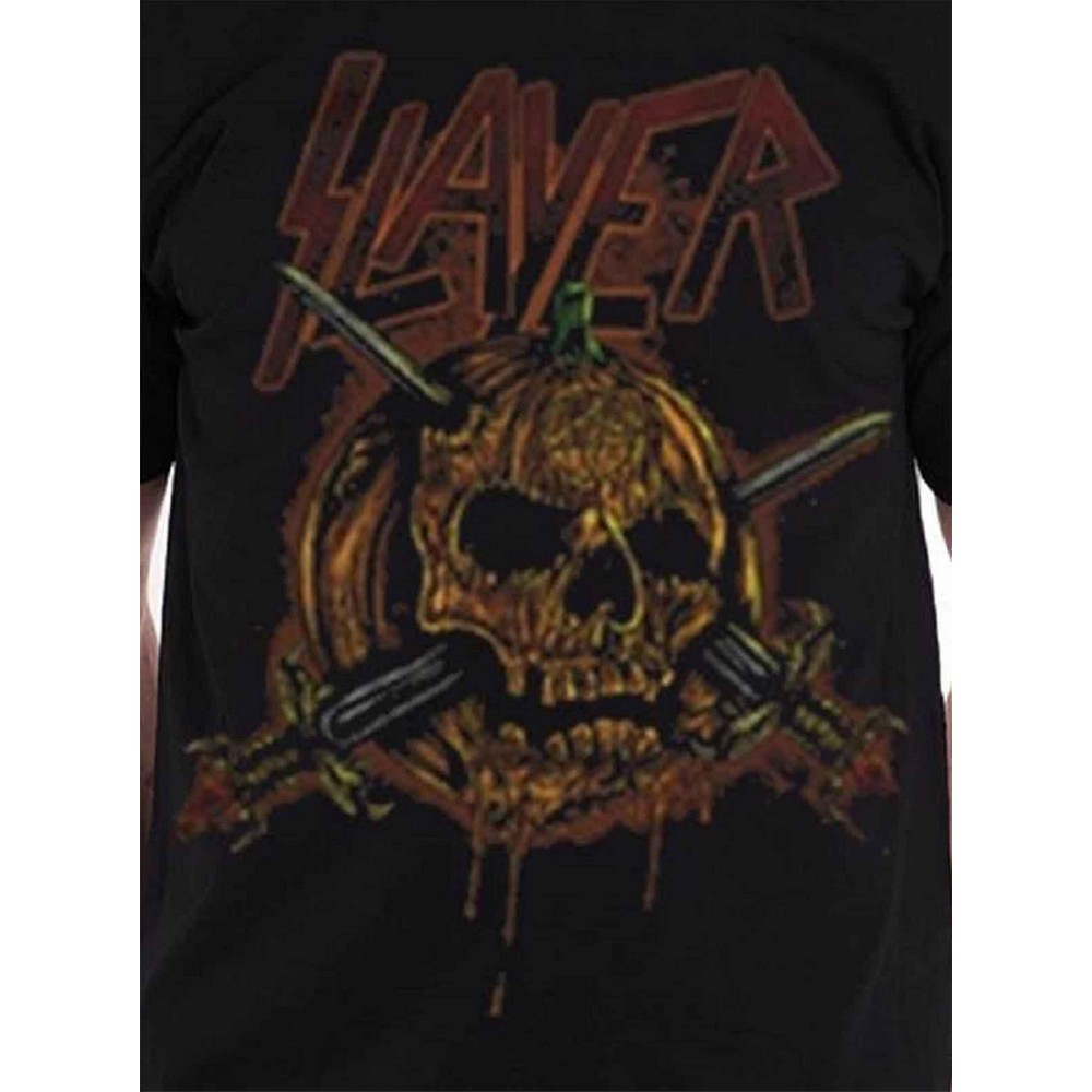 (スレイヤー) Slayer オフィシャル商品 ユニセックス Pumpkin Skull Tシャツ 半袖 トップス 【海外通販】