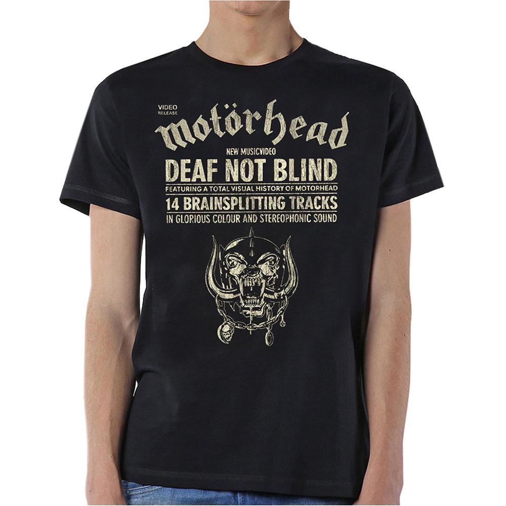 (モーターヘッド) Motorhead オフィシャル商品 ユニセックス Deaf Not Blind Tシャツ 半袖 トップス 【海外通販】