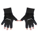 (メタリカ) Metallica オフィシャル商品 ユニセックス ロゴ 手袋 フィンガーレス 指なし グローブ 【海外通販】