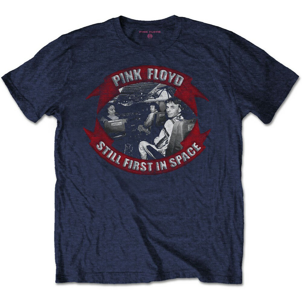 (ピンク・フロイド) Pink Floyd オフィシャル商品 ユニセックス First In Space Vignette Tシャツ コットン 半袖 トップス 