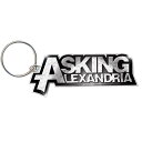 (アスキング・アレクサンドリア) Asking Alexandria オフィシャル商品 ロゴ キーリング エナメル キーホルダー 