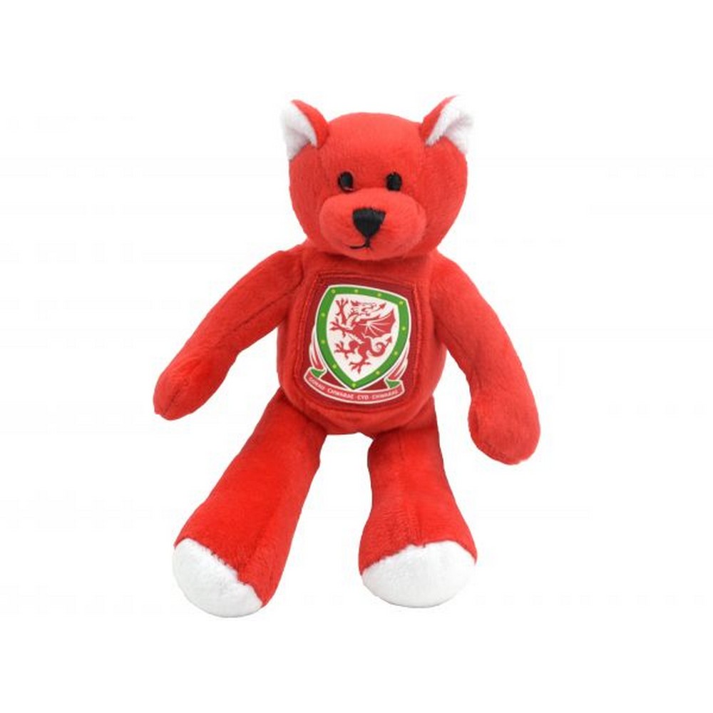 サッカー ウェールズ代表 Wales オフィシャル商品 プラッシュ ミニテディーベア ぬいぐるみ 【海外通販】