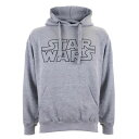 (スター・ウォーズ) Star Wars オフィシャル商品 メンズ ロゴ スウェットパーカー フーディー プルオーバー 【海外通販】