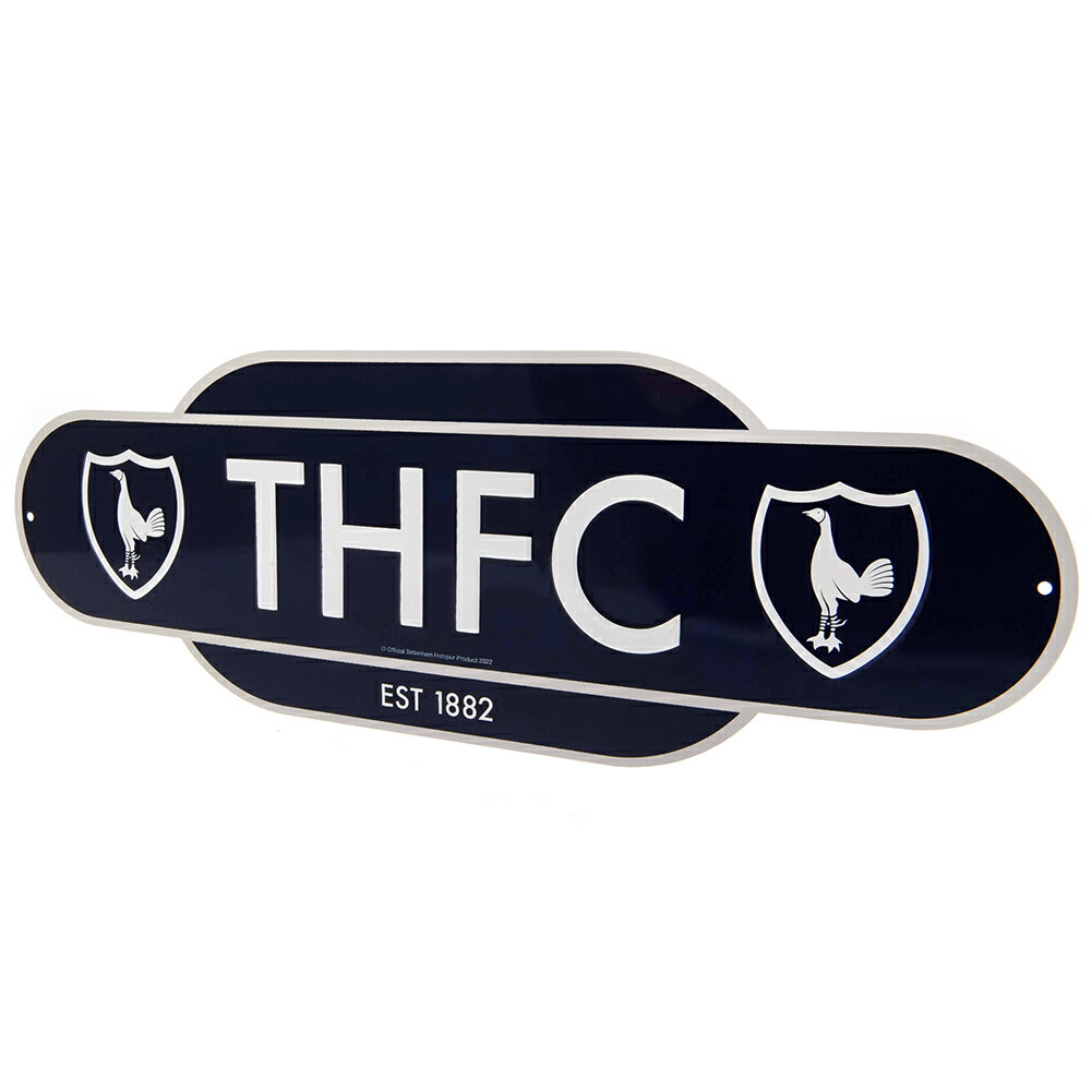 トッテナム・ホットスパー フットボールクラブ Tottenham Hotspur FC オフィシャル商品 レトロ ハンギングサイン 【海外通販】