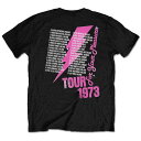 (ロキシー・ミュージック) Roxy Music オフィシャル商品 ユニセックス For Your Pleasure Tour Tシャツ コットン 半袖 トップス 【海外通販】(4)