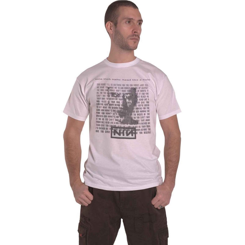 (ナイン・インチ・ネイルズ) Nine Inch Nails オフィシャル商品 ユニセックス Head Like A Hole Tシャツ コットン 半袖 トップス 【海外通販】 3