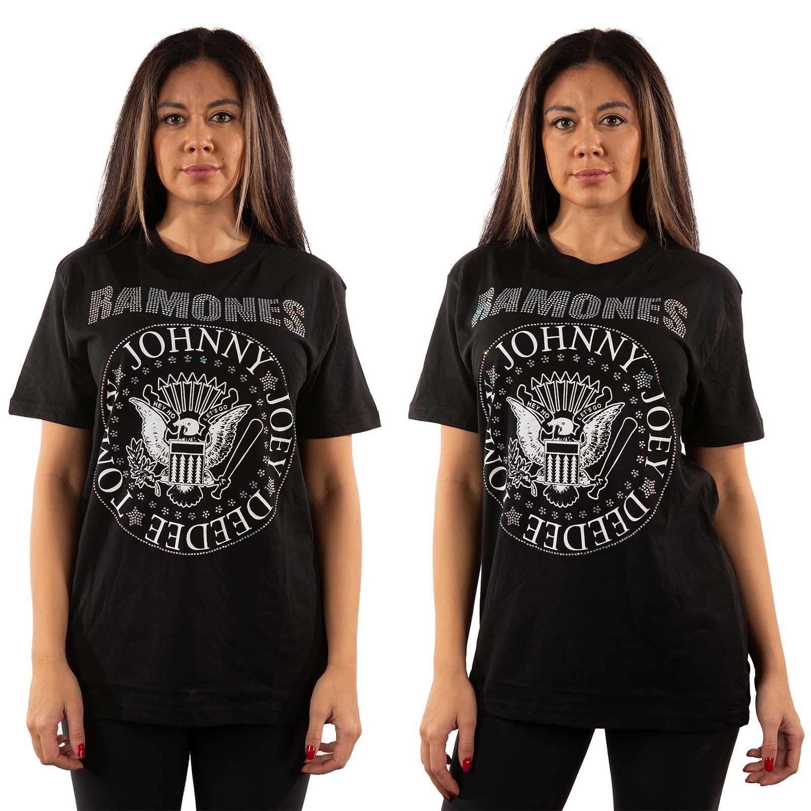 (ラモーンズ) Ramones オフィシャル商品 ユニセックス Presidential Seal Embellished Tシャツ 半袖 トップス 【海外通販】