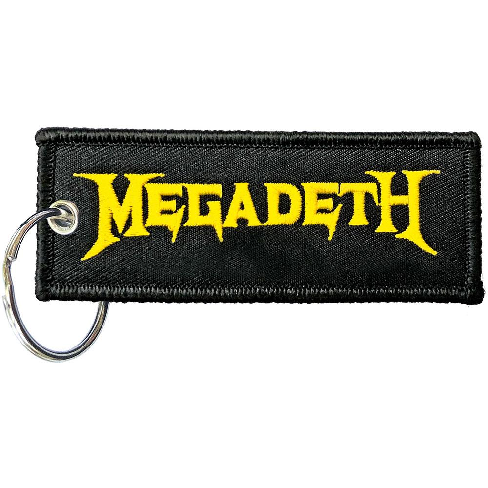 (メガデス) Megadeth オフィシャル商品 ダブルサイド パッチ キーリング ロゴ キーホルダー 【海外通販】