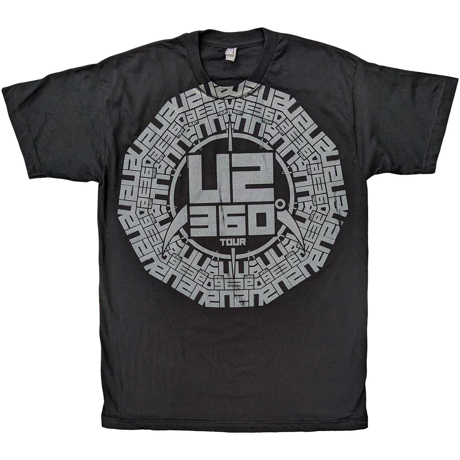 (ユートゥー) U2 オフィシャル商品 ユニセックス 360 Degree Tour ロゴ Tシャツ コットン 半袖 トップス 【海外通販】