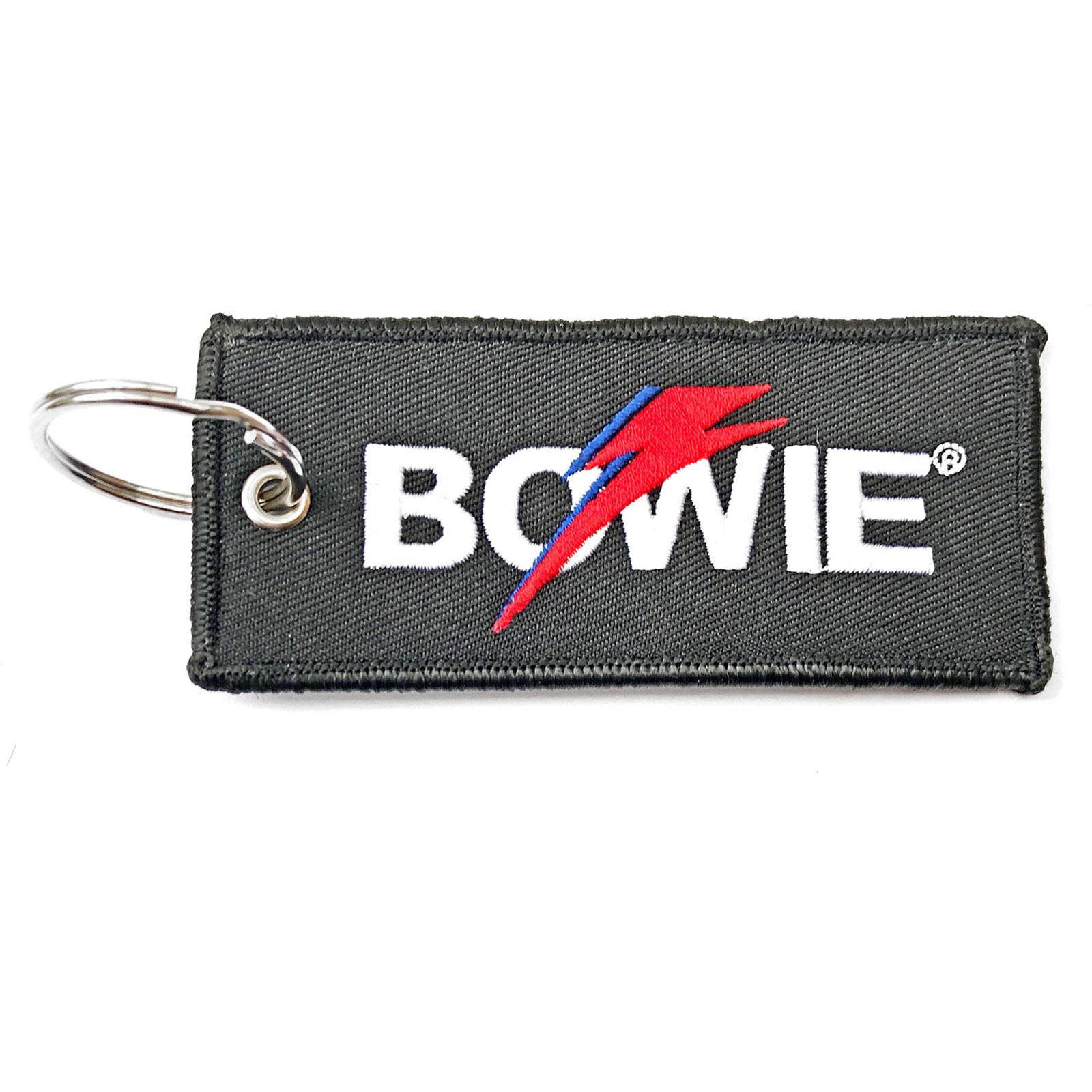 (デヴィッド・ボウイ) David Bowie オフィシャル商品 Flash キーリング ダブルサイド パッチ キーホルダー 【海外通販】