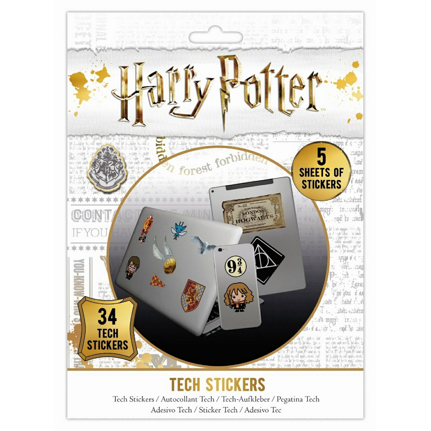 (ハリー・ポッター) Harry Potter オフィシャル商品 Artefacts ステッカー シール セット (34ピース) 