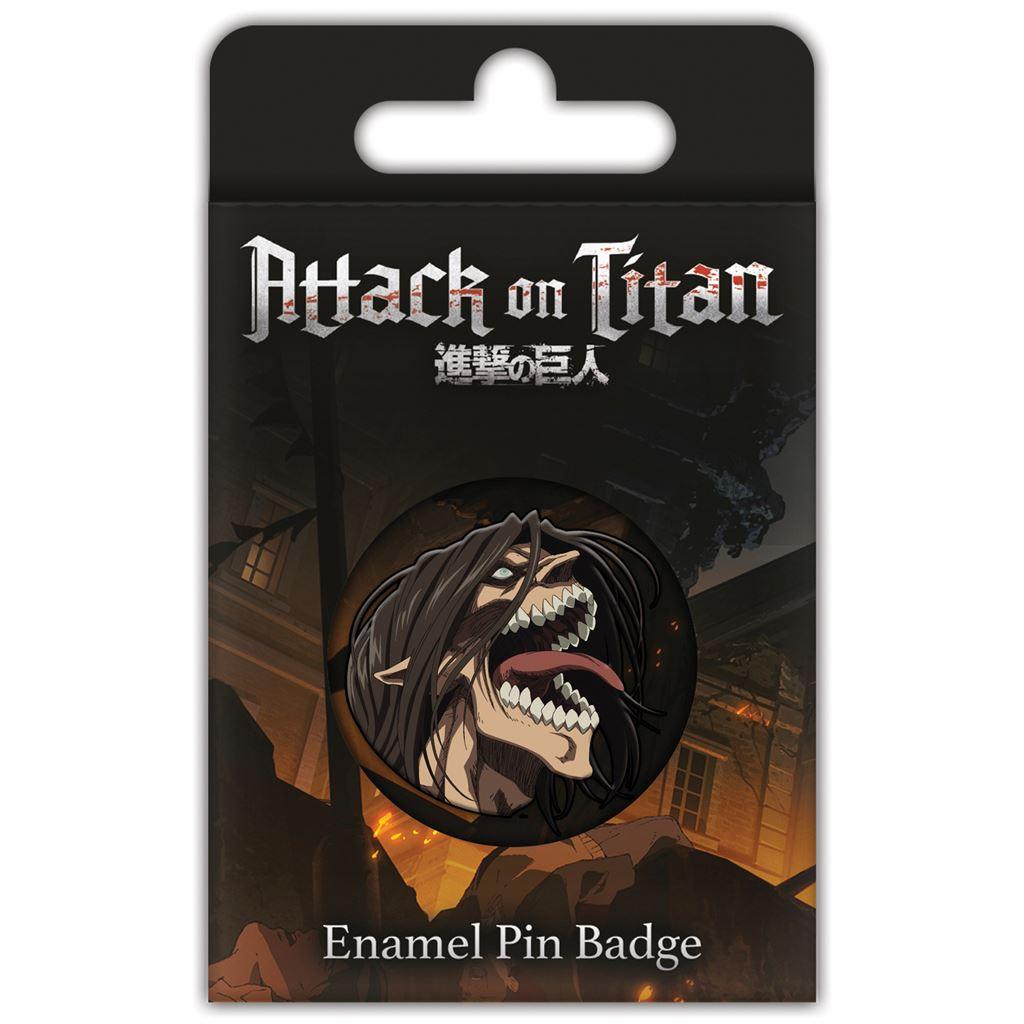(進撃の巨人) Attack on Titan オフィシャル商品 Eren Titan Rage エナメル バッジ 【海外通販】