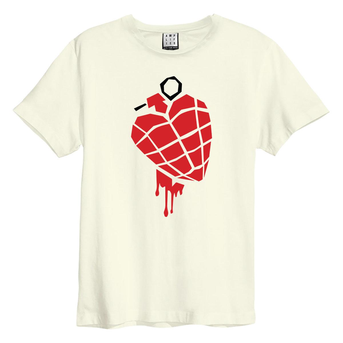 Rakuten - (アンプリファイド) Amplified オフィシャル商品 ユニセックス グリーン・デイ Tシャツ American Idiot Heart Grenade 半袖 カットソー トップス 【海外通販】