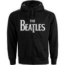 (ザ ビートルズ) The Beatles オフィシャル商品 ユニセックス ドロップT ロゴ フルジップ パーカー アウター 【海外通販】