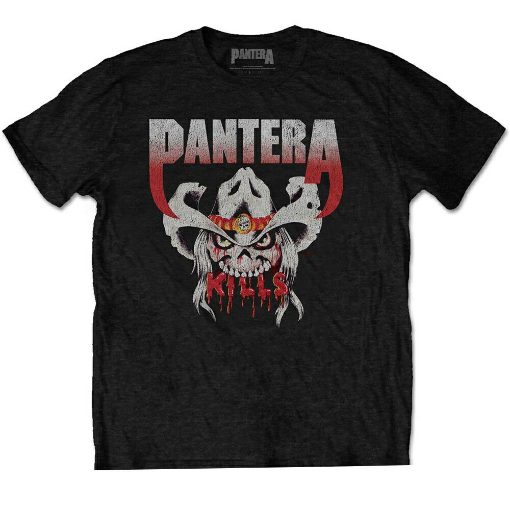 (パンテラ) Pantera オフィシャル商品 ユニセックス Kills Tour 1990 Tシャツ コットン 半袖 トップス 