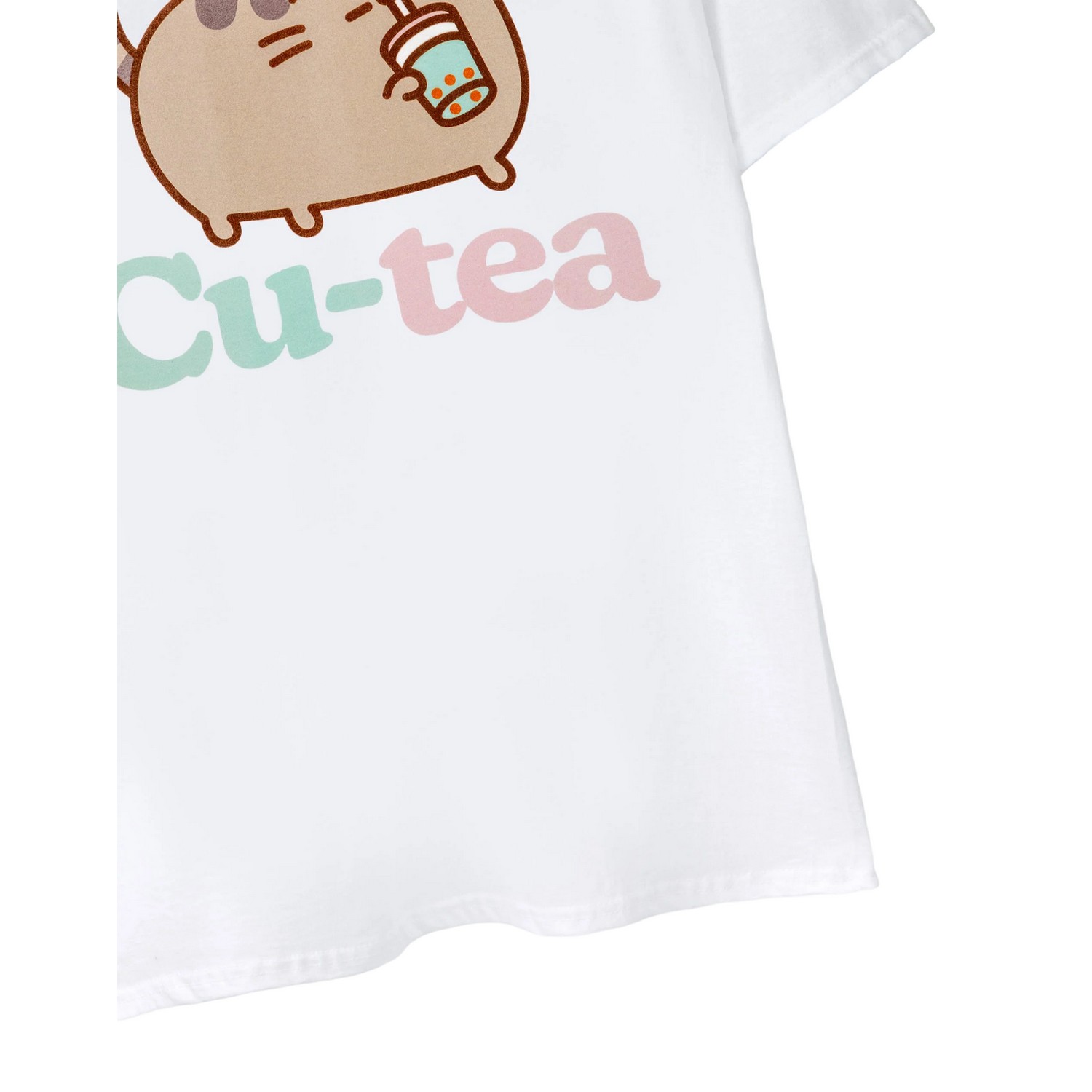 (ねこのプシーン) Pusheen オフィシャル商品 レディース Cutea Tシャツ 半袖 トップス 【海外通販】