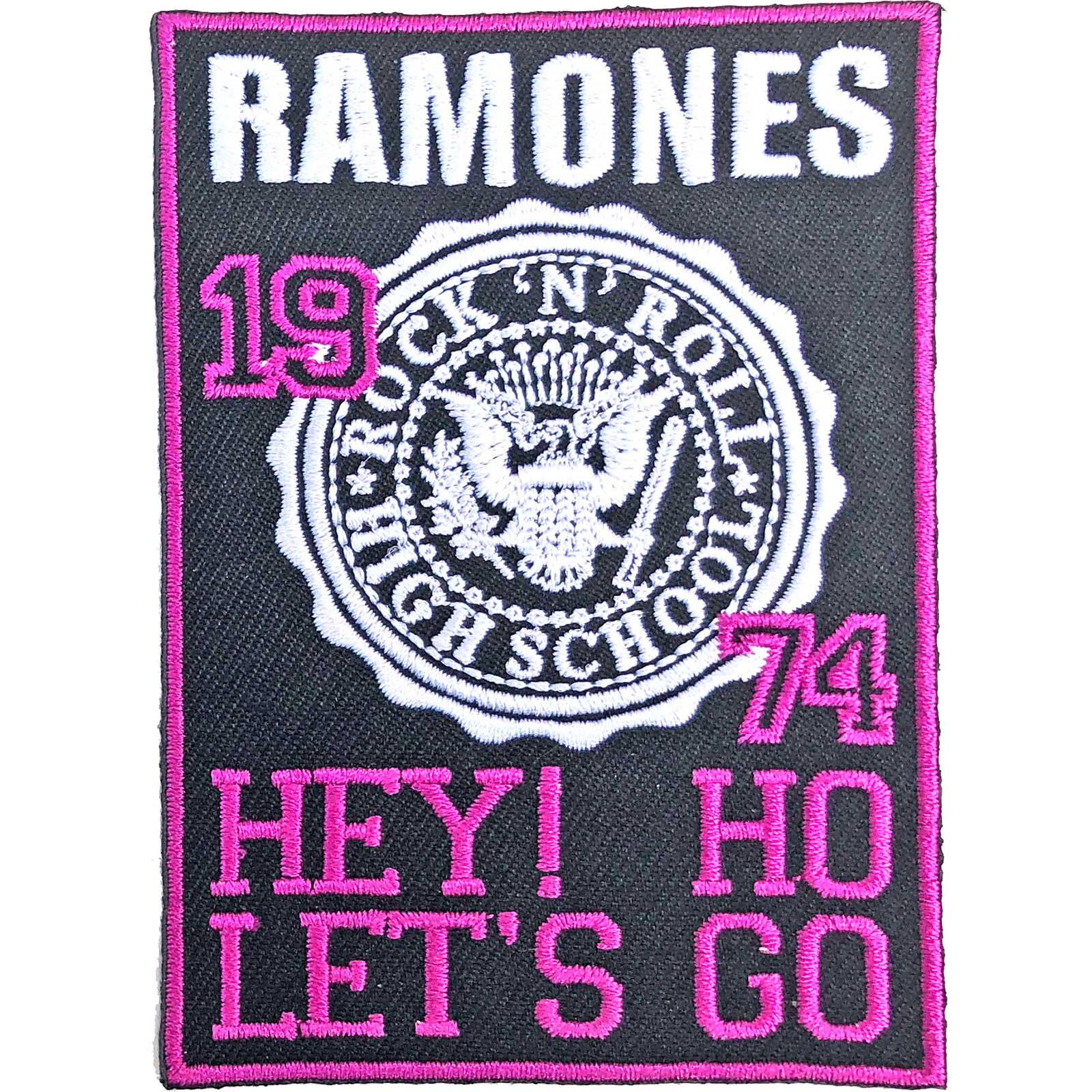 (ラモーンズ) Ramones オフィシャル商品 High School ワッペン スタンダード アイロン接着 パッチ 